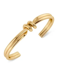 rannekoru Swivel Bangle, Gold pleated>Edblad New