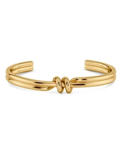 rannekoru Swivel Bangle, Gold pleated><noscript><img width=