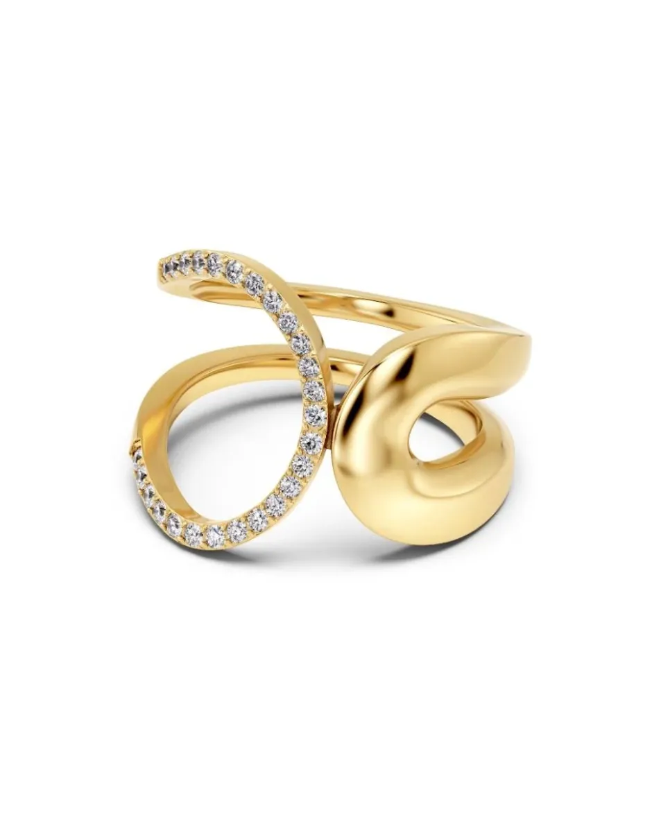 sormus, PLIÉ RING GOLD>Edblad Best