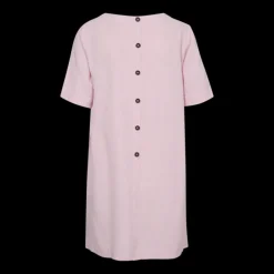 naisten mekko, LAVA DRESS Raidallinen Vaaleanpunainen>Freequent Clearance