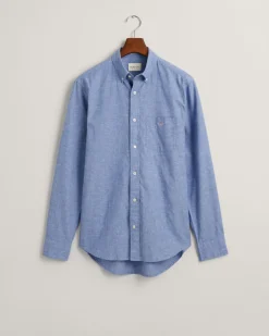 Miesten Kauluspaita REGULAR COTTON LINEN SHIRT><noscript><img width=