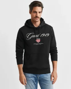 miesten huppari Graphic Hoodies Embroidery,>Gant Discount