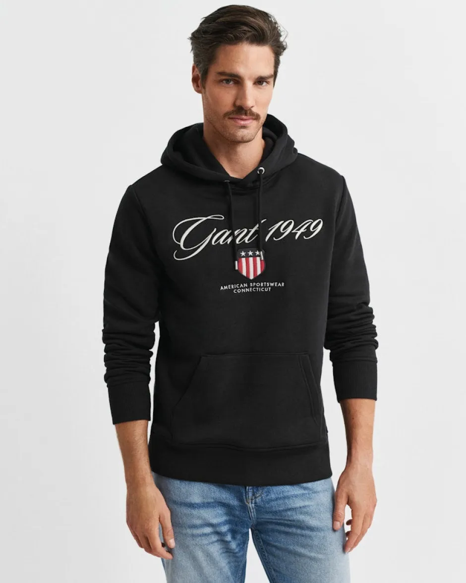miesten huppari Graphic Hoodies Embroidery,>Gant Discount