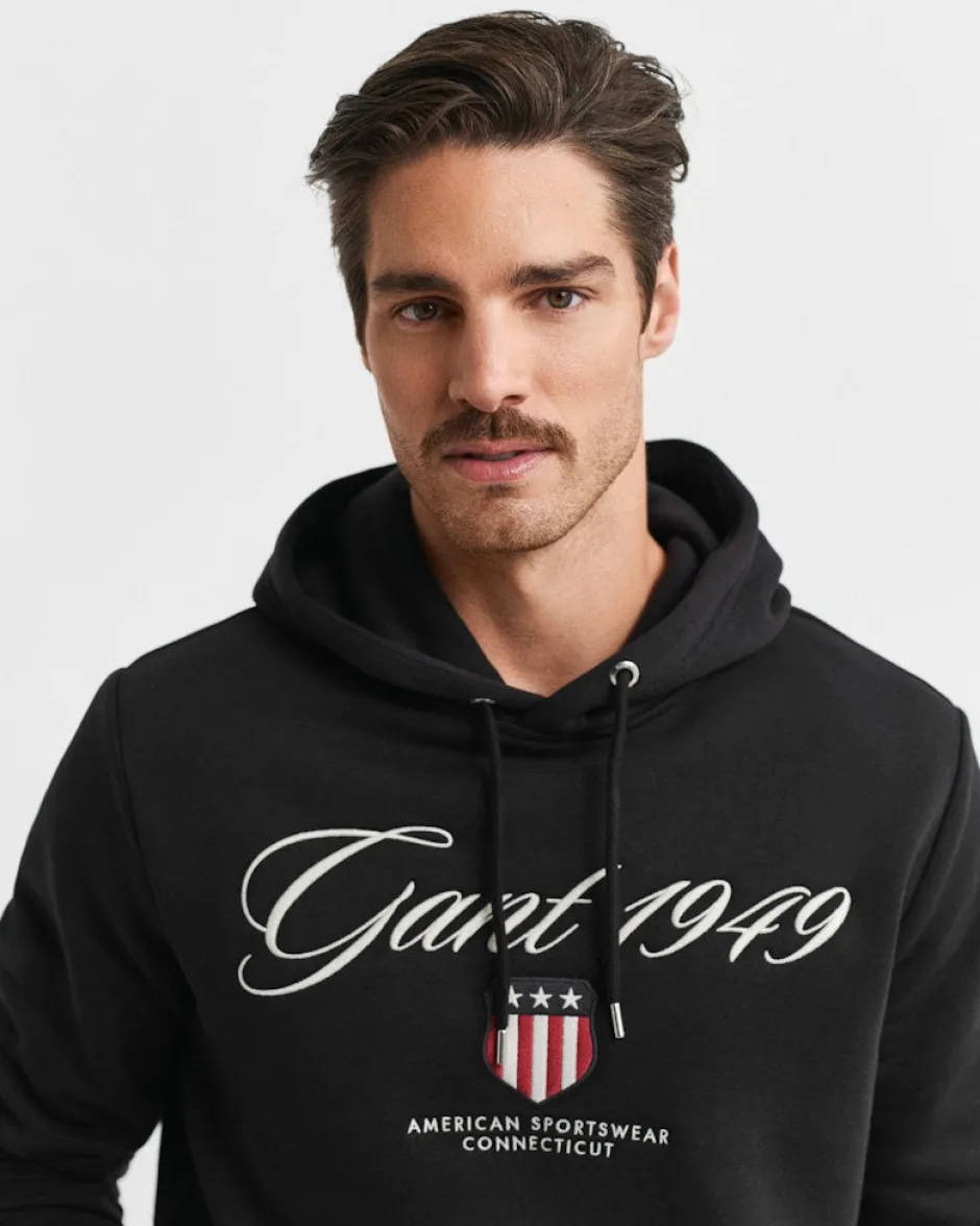 miesten huppari Graphic Hoodies Embroidery,>Gant Discount