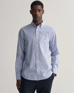 Miesten Kauluspaita, REG POPLIN BANKER>Gant Outlet