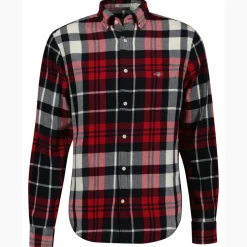 miesten kauluspaita Regular Flannel Shirt,>Gant Discount