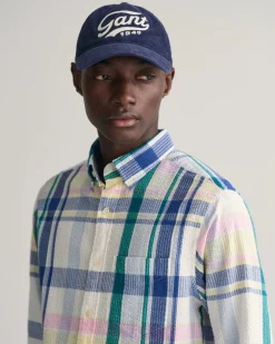 miesten kauluspaita, SEERSUCKER MADRAS SHIRT><noscript><img width=