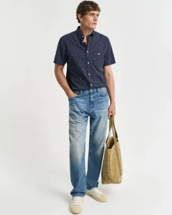 miesten lyhythihainen kauluspaita, REG MICRO PRINT SS SHIRT><noscript><img width=