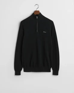 miesten neule, COTTON PIQUE HALF ZIP><noscript><img width=