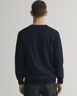 miesten neule, SUPERFINE LAMBSWOOL V-NECK>Gant Best