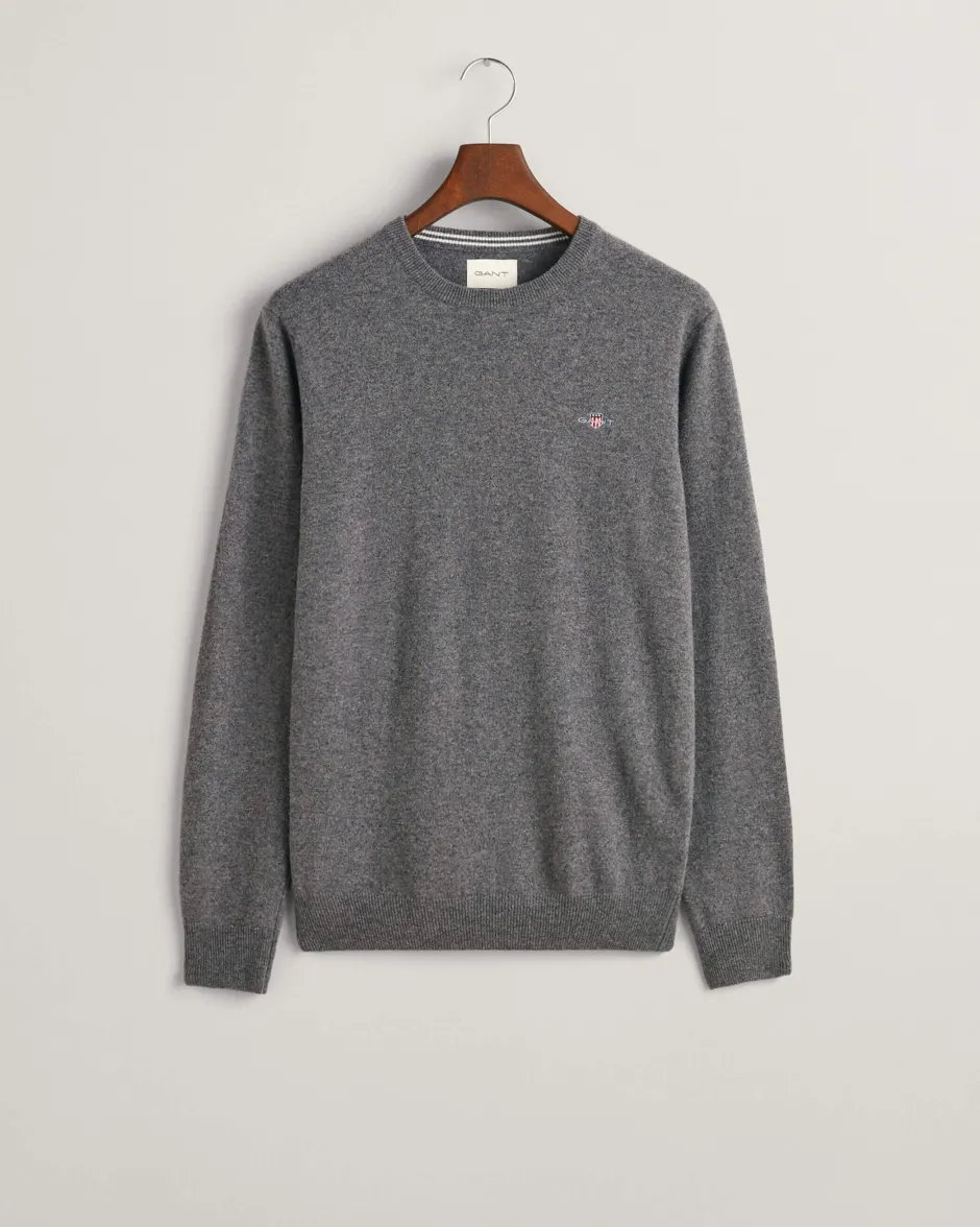 Miesten Neulepaita, SUPERFINE LAMBSWOOL C-NECK>Gant Hot