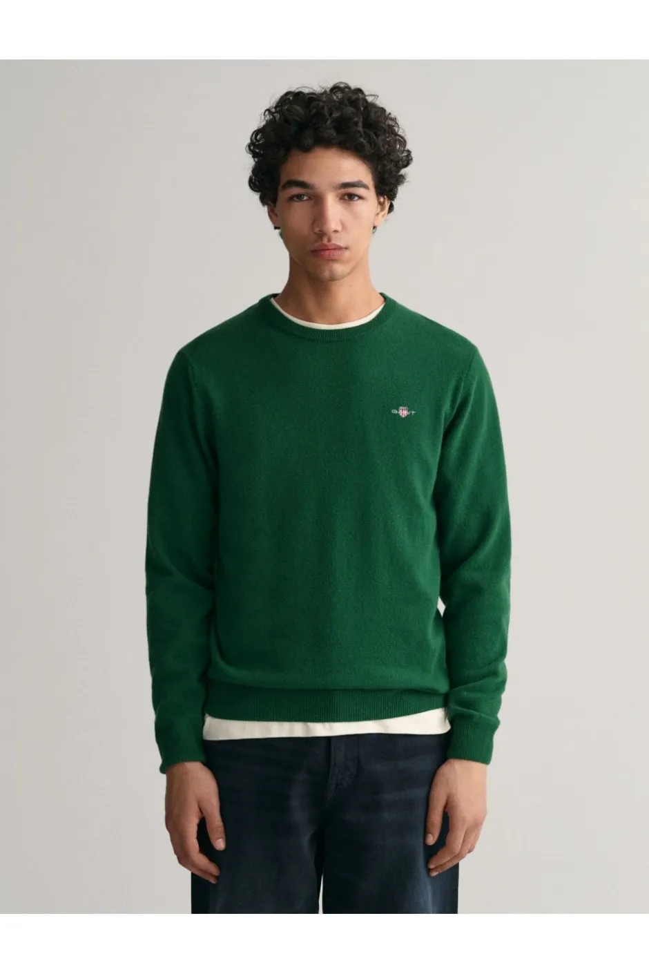 Miesten Neulepaita, SUPERFINE LAMBSWOOL C-NECK>Gant New