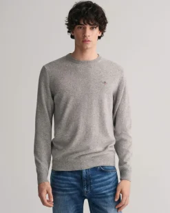 Miesten Neulepaita, SUPERFINE LAMBSWOOL C-NECK>Gant