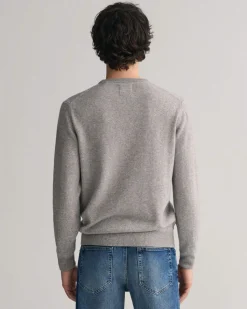 Miesten Neulepaita, SUPERFINE LAMBSWOOL C-NECK>Gant