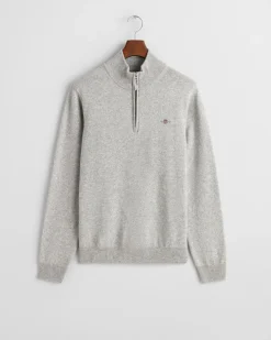 miesten neulepusero, K SUPERFINE LAMBSWOOL HALF ZIP>Gant New