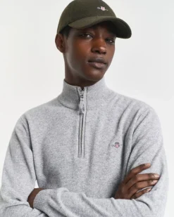 miesten neulepusero, K SUPERFINE LAMBSWOOL HALF ZIP><noscript><img width=