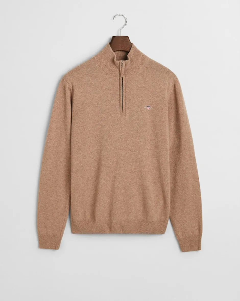 miesten neulepusero, K SUPERFINE LAMBSWOOL HALF ZIP>Gant Online