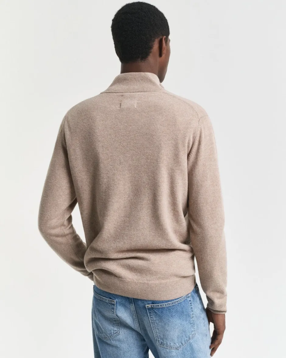 miesten neulepusero, K SUPERFINE LAMBSWOOL HALF ZIP>Gant Online