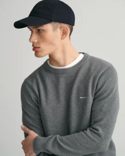 miesten neulepusero, K COTTON PIQUE C-NECK><noscript><img width=