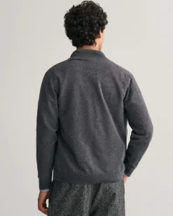miesten neuletakki, SUPERFINE LAMBSWOOL ZIP CARDIGAN>Gant Best
