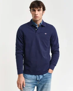 miesten paita, REG SHIELD LS PIQUE RUGGER>Gant Hot