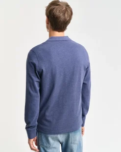 miesten paita, REG SHIELD LS PIQUE RUGGER Sininen, Indigo>Gant Discount