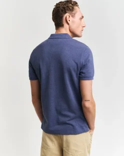 Miesten Pikeepaita, REG SHIELD SS PIQUE Indigo>Gant Online