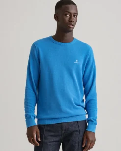 Miesten Puuvillaneule, Cotton Pikee Crew>Gant Discount
