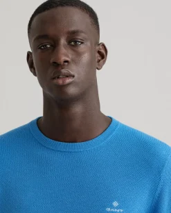 Miesten Puuvillaneule, Cotton Pikee Crew><noscript><img width=