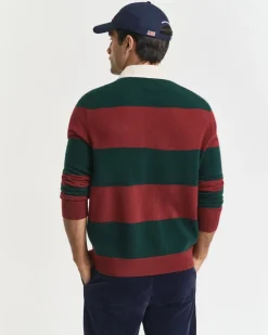 miesten ruggeri, EXTRAFINE LAMBSWOOL STRIPED BLOCKE>Gant Clearance