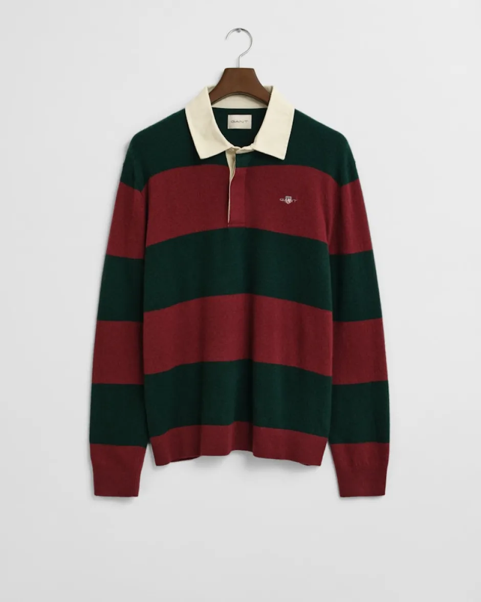 miesten ruggeri, EXTRAFINE LAMBSWOOL STRIPED BLOCKE>Gant Clearance