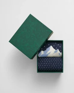 miesten sukat, SKIERS ARTWORK SOCKS 2-PACK>Gant Discount