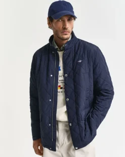 miesten tikkitakki, QUILTED WINDCHEATER MID JACKET>Gant Clearance