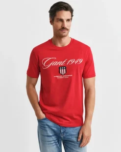 miesten t-paita Graphic SS t-shirt,>Gant Outlet