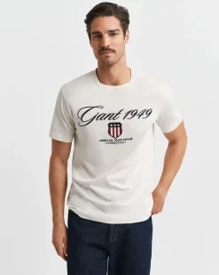 miesten t-paita Graphic SS t-shirt,>Gant Outlet