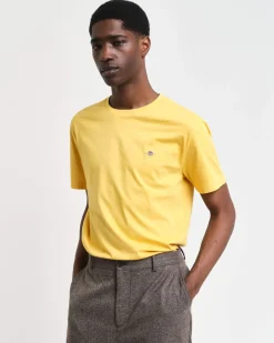 miesten t-paita, REG SHIELD SS T-SHIRT>Gant Discount