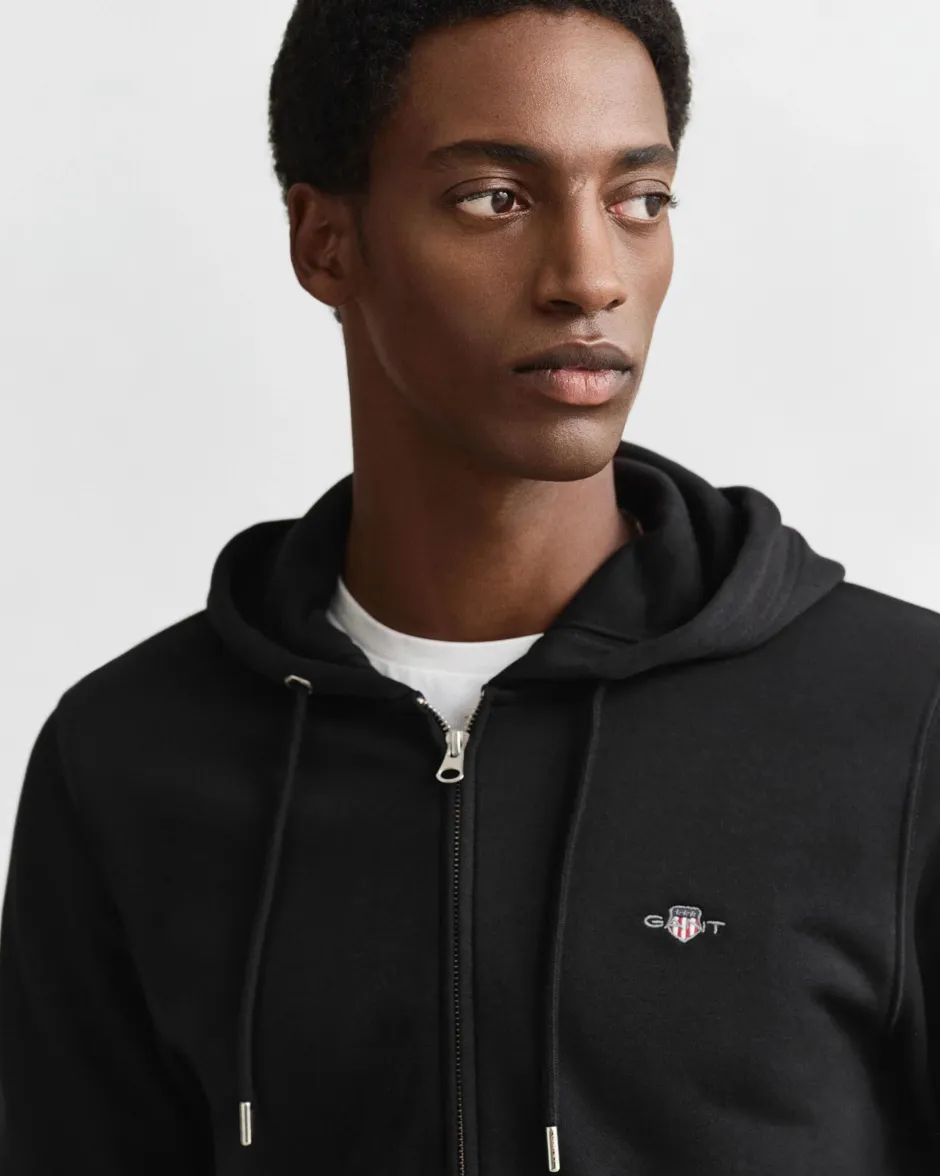 miesten vetoketjullinen huppari K Shield Full Zip Hoodie,>Gant Clearance