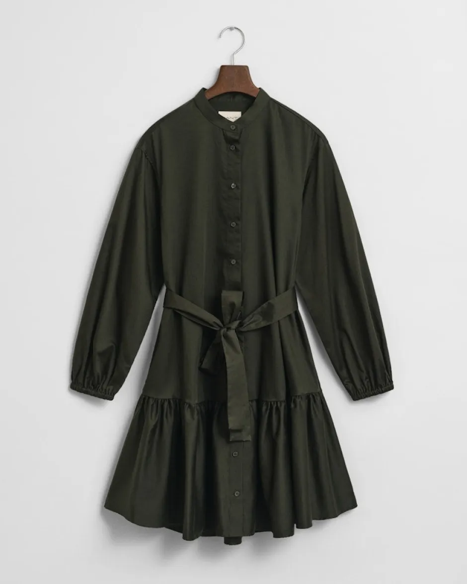 naisten mekko, COTTON SATIN LS DRESS>Gant Sale