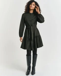 naisten mekko, COTTON SATIN LS DRESS>Gant Sale