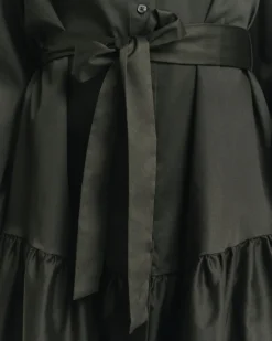 naisten mekko, COTTON SATIN LS DRESS><noscript><img width=