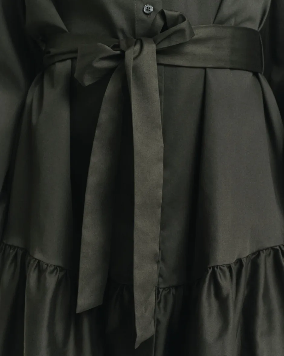 naisten mekko, COTTON SATIN LS DRESS>Gant Sale