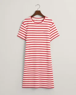 Naisten Mekko, STRIPED SS T-SHIRT DRESS><noscript><img width=