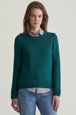 Naisten Neule, CLASSIC COTTON C-NECK>Gant Best