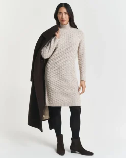naisten neulemekko CABLE KNIT DRESS,>Gant Clearance
