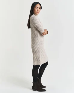 naisten neulemekko CABLE KNIT DRESS,><noscript><img width=