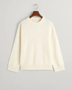 Naisten Neulepusero, SUPERFINE LAMBSWOOL C-NECK>Gant