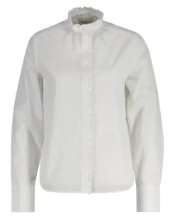 naisten paita, REG SOLID FRILL DETAIL SHIRT>Gant Online