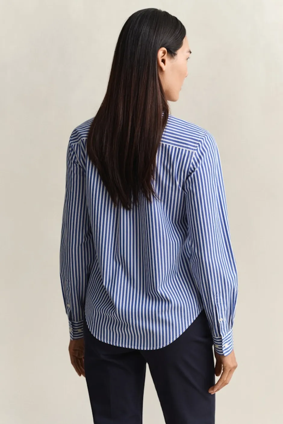 naisten paitapusero Reg Poplin Stripe Shirt,>Gant Clearance