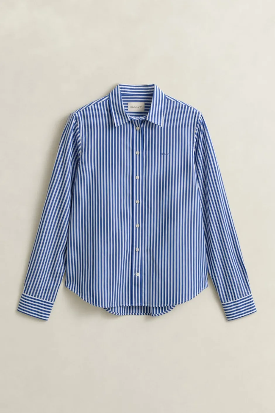 naisten paitapusero Reg Poplin Stripe Shirt,>Gant Clearance