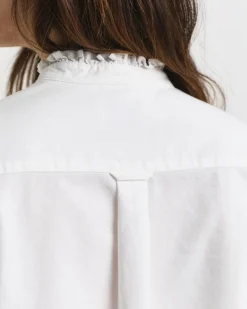 naisten paitapusero, REG CLASSIC OXFORD FRILL BLOUSE><noscript><img width=